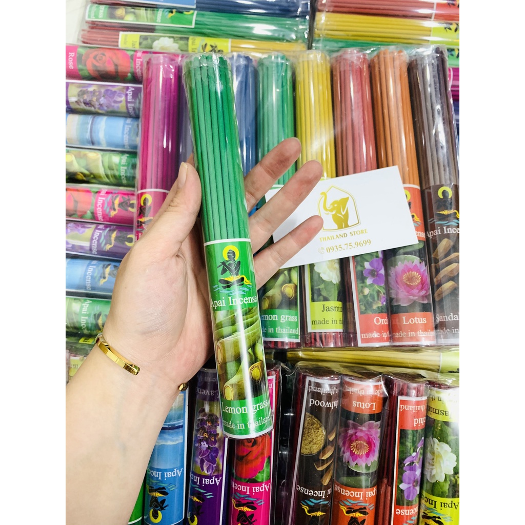 [ĐỦ MÙI] Nhang Thơm Aroma Incense Thái Lan 20cm (Bó 50 cây/ mỗi bó 1 hương)