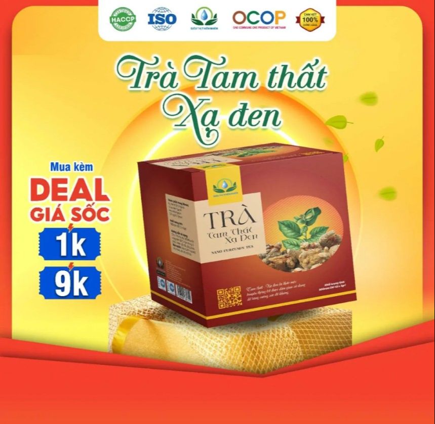 Trà Tam Thất Xạ Đen , Hộp 30 Túi Lọc  ( HCM )