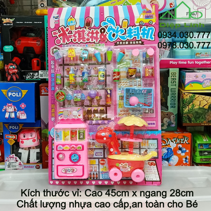 Hộp đồ chơi nhà bếp - Bộ đồ chơi cắt hoa quả - Vỉ đồ chơi trẻ em - Diệp Linh