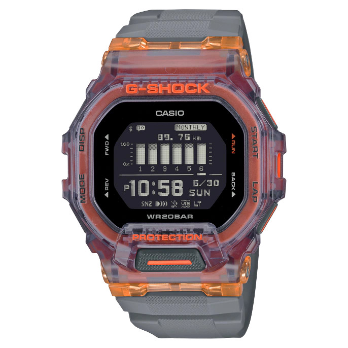 Đồng hồ nam dây nhựa casio g-shock gbd-200sm-1a5dr bluetooth - gbd-200sm-1a5 chính hãng