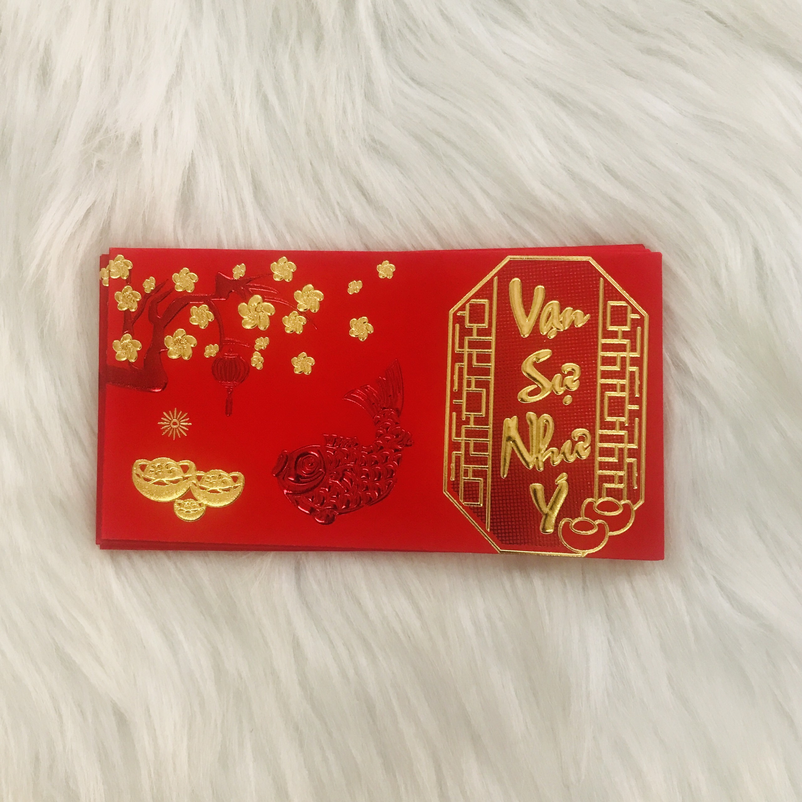 Bao lì xì combo 6 cái Phong bao 10 x18cm