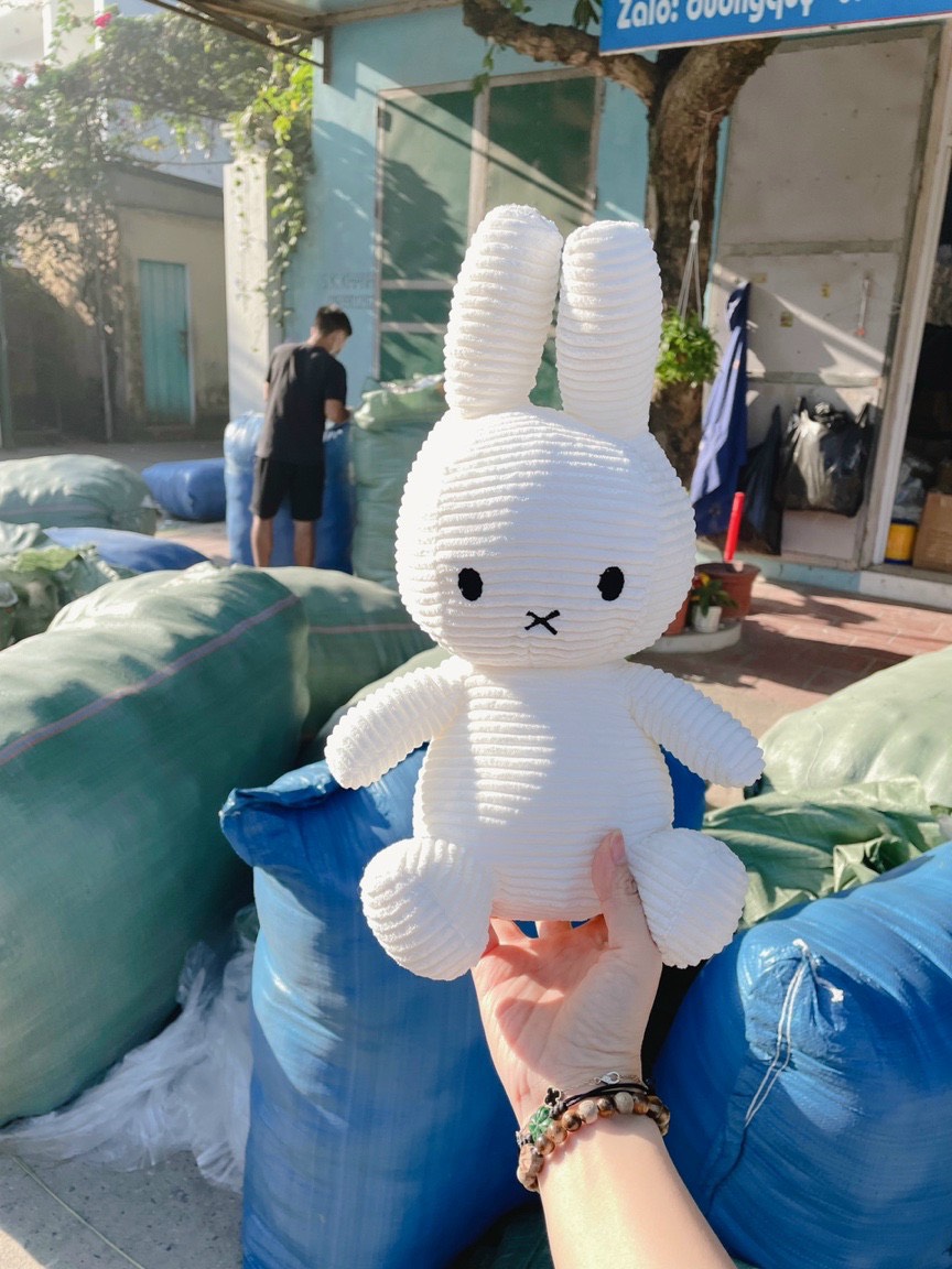 (Thú nhồi bông)Thỏ Bông Miffy Cao Cấp Cho Bé Yêu Size Lớn 33Cm