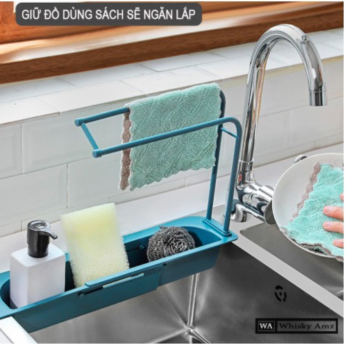Giá để giẻ rửa bát ⚡️FREE SHIP⚡️ khay đựng đồ rửa chén bát
