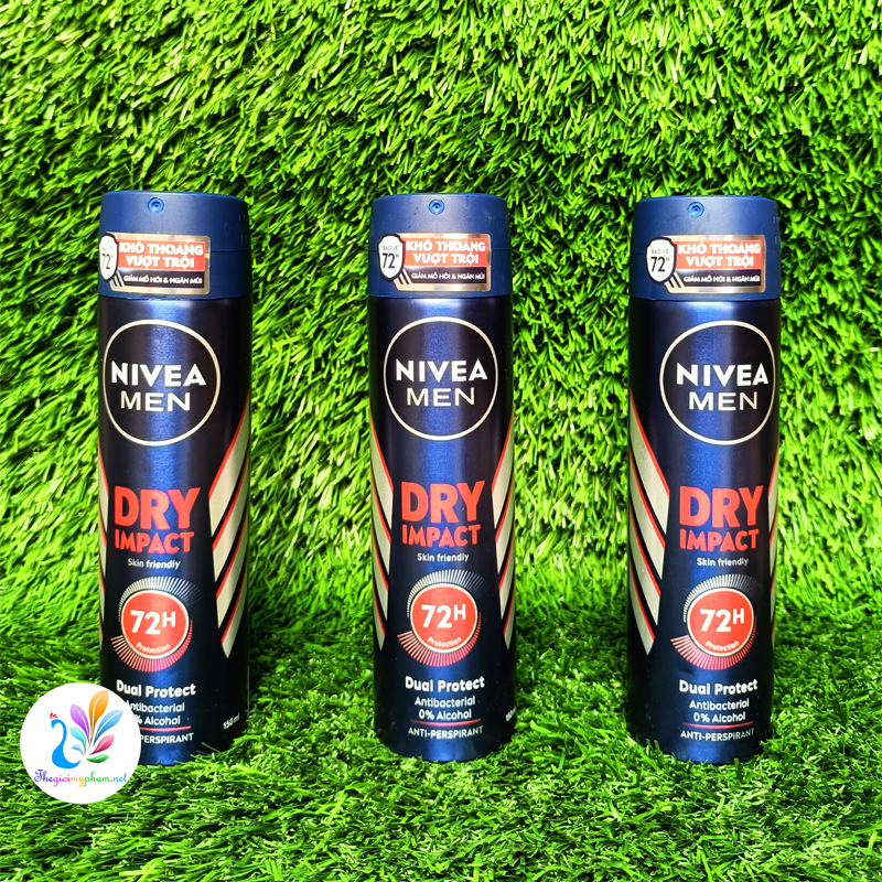 Xịt Khử Mùi Nivea Nam Khô Thoáng 150ml