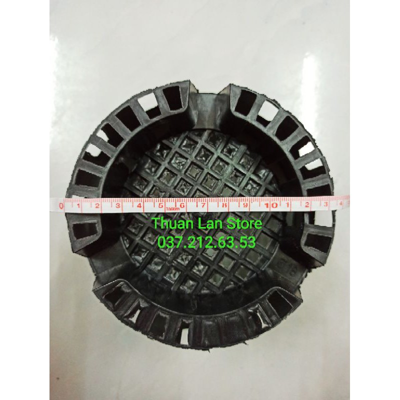 Set 5c Chậu Nhựa Đen Trồng Lan F18