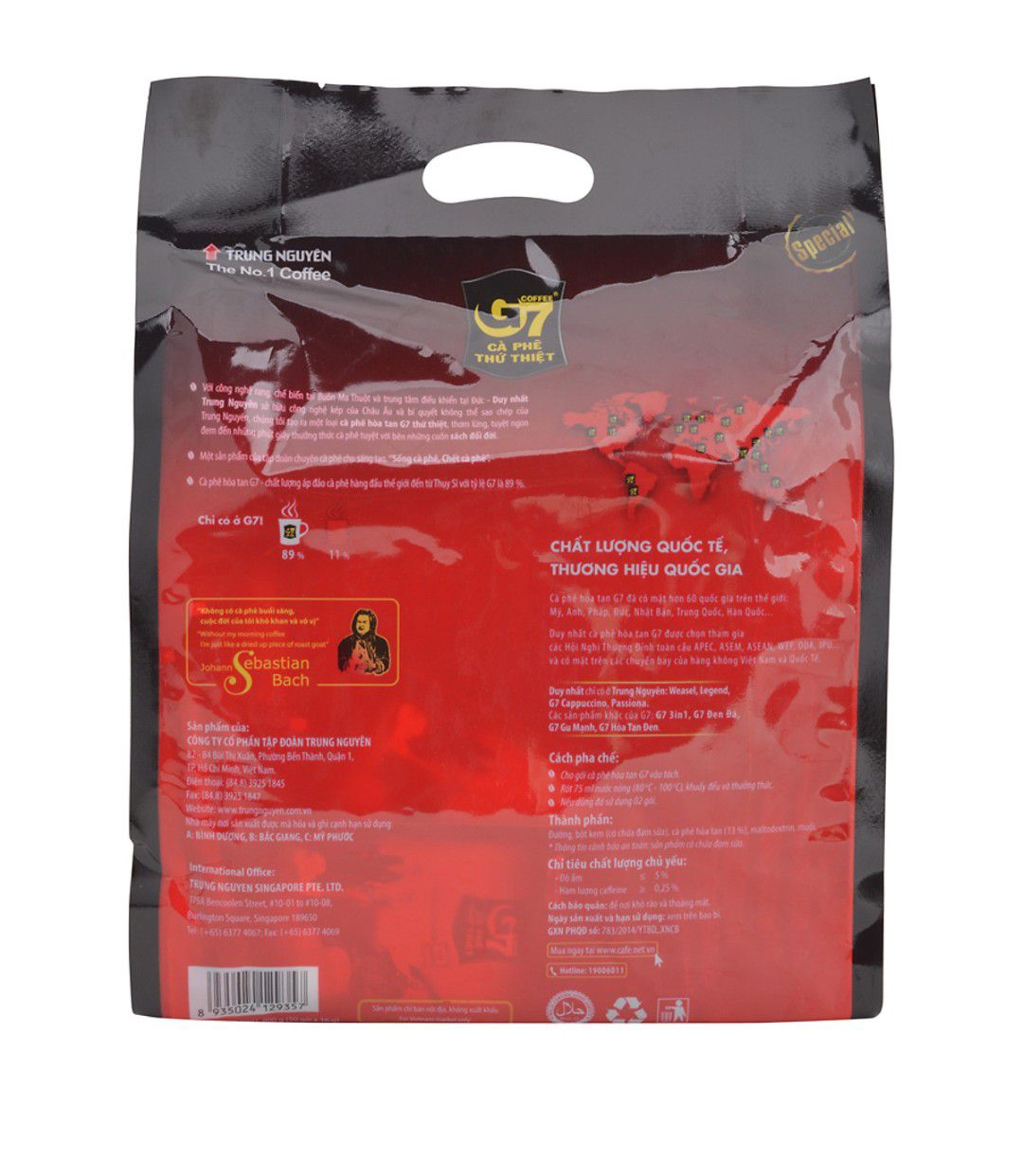 Cà Phê Sữa G7 3in1, Cà Phê G7, Cafe G7 (50gói*16g)