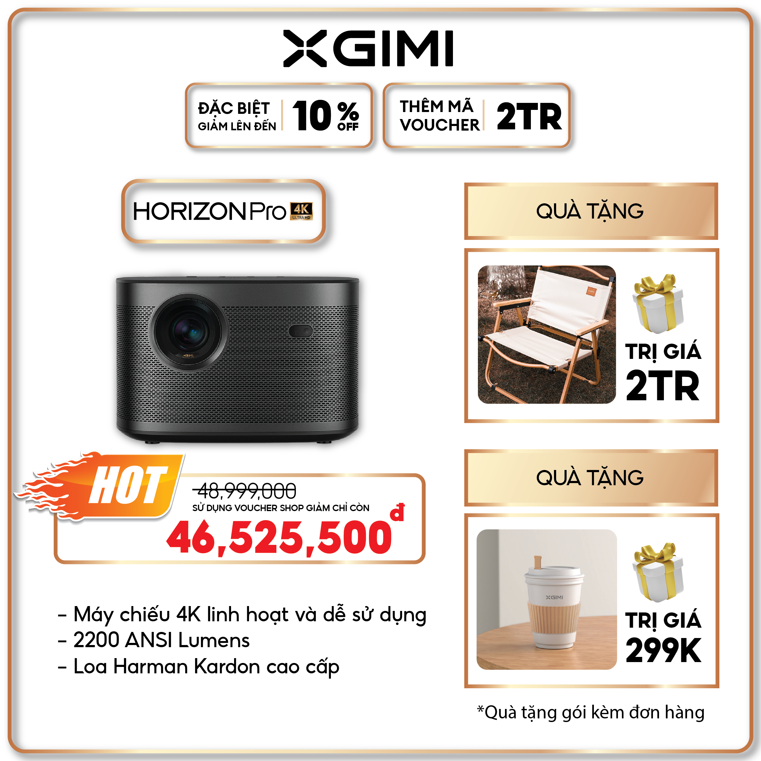 Máy Chiếu Thông Minh XGiMi Horizon Pro - Bản Quốc Tế