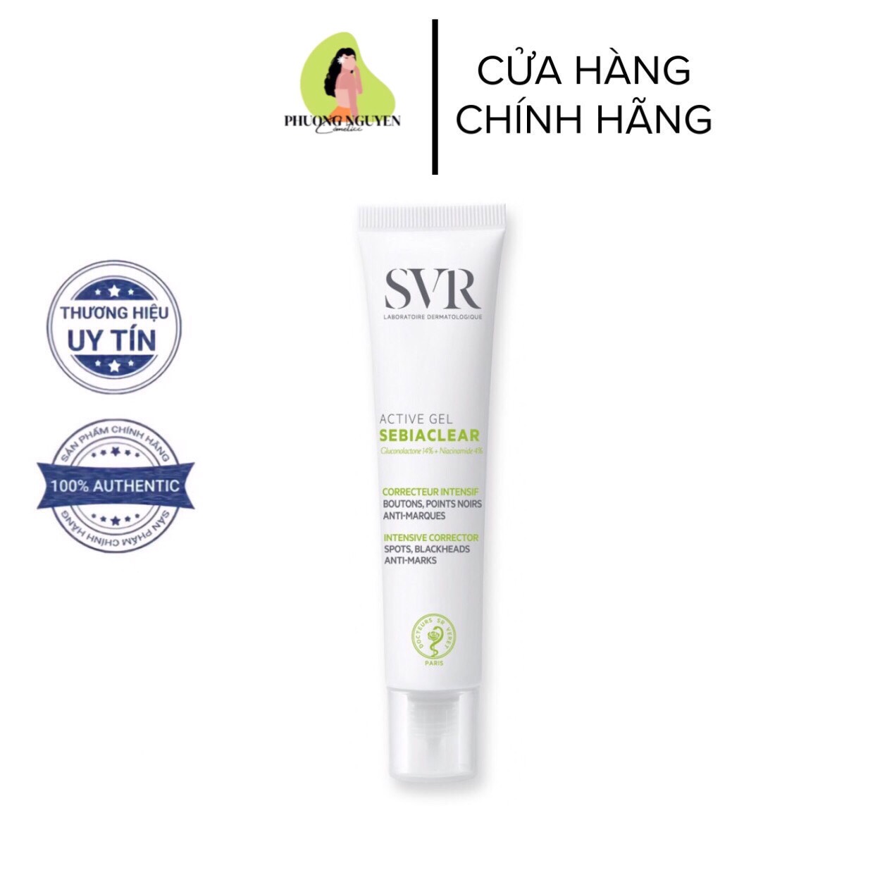 Kem dưỡng ẩm giảm mụn SVR Sebiaclear Active Gel (40ML)