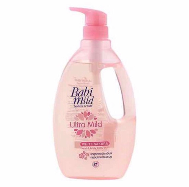 (Hàng mới) Sữa tắm cao cấp BABI MILD cho bé-800ml