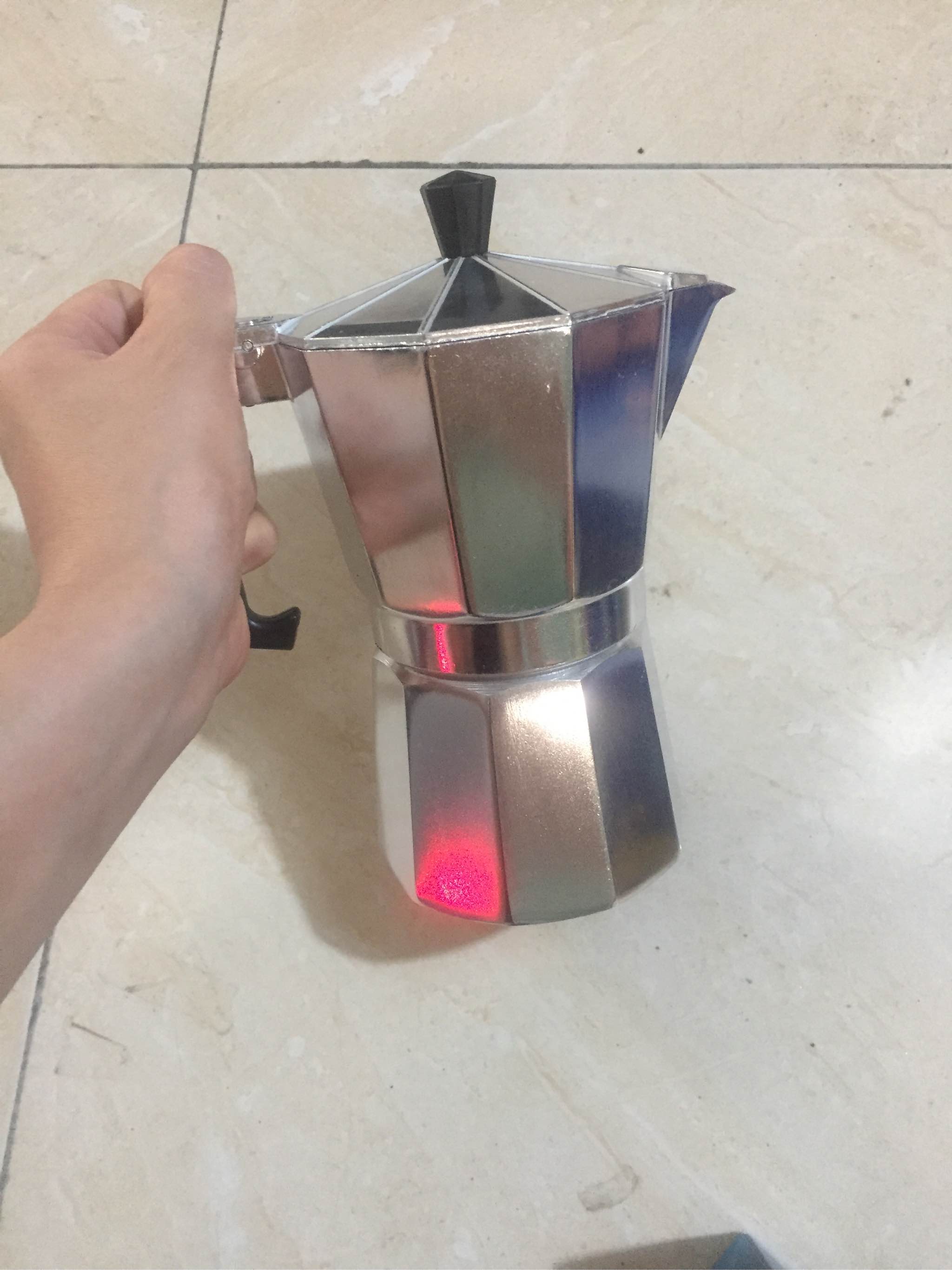 Coffee Pot aluminum high-grade (1-3 Cup)-warm coffee 300ml 6cup, ấm coffee