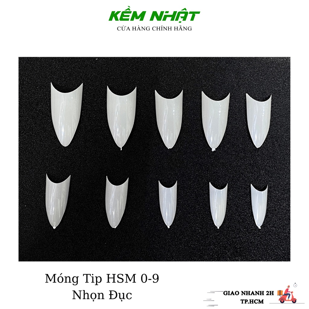 Móng Nối Móng Tip HSM Túi 500 móng nhựa dẻo đủ size 0 - 9