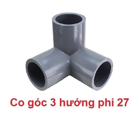 Set 10 cái Co góc 3 hướng phi 27mm (nhựa PVC Siêu Thành ST)