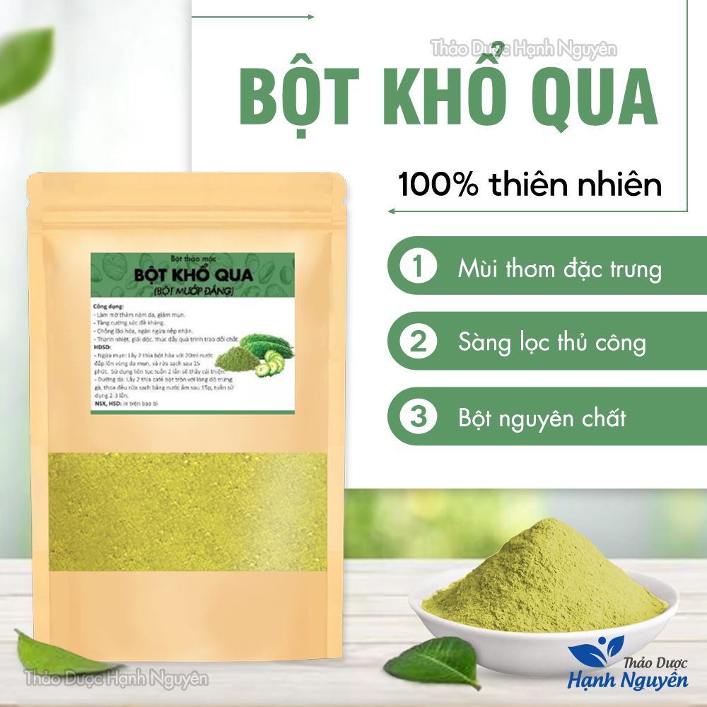 Bitter Melon Powder 500g, Bitter Melon Powder, Pure, Clears Heat, Detoxifies, Helps Brighten and Smooth Skin, Reduces Pimples
