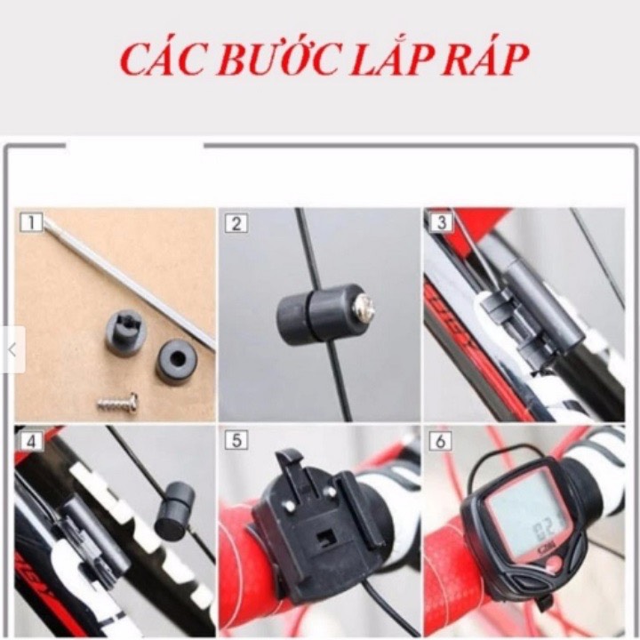 Đồng Hồ Đo Tốc Độ Xe Đạp Thể Thao Có Dây