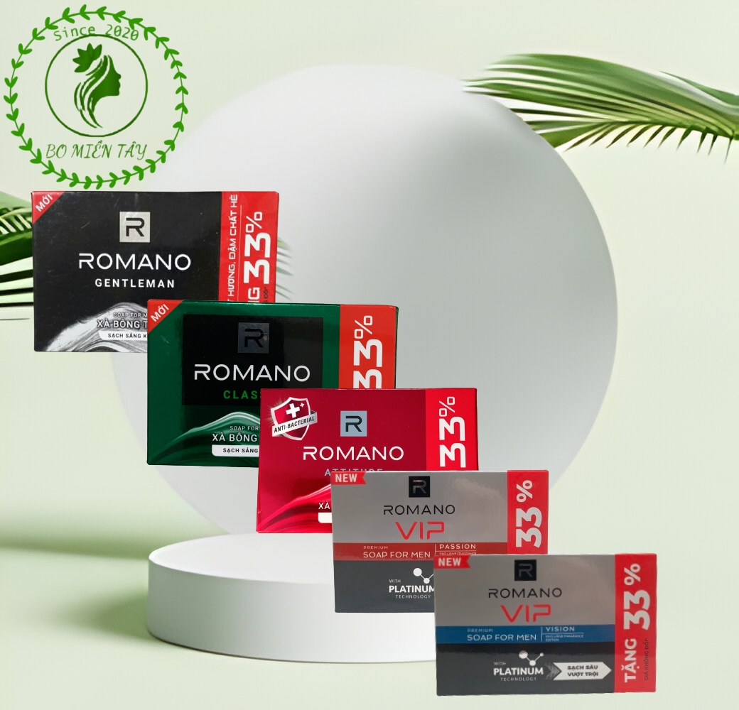 (Tặng 33%) Xà Bông Cục Romano 120g.
