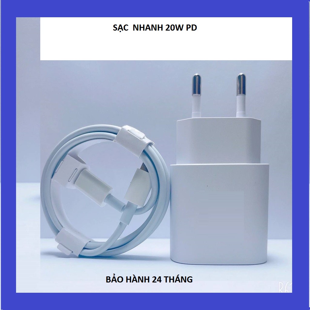 Bộ Củ Cáp Sạc Nhanh PD 20W USB-C To ( Củ PD 20W + Cáp Type C )