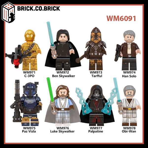 WM6091 - Đồ chơi lắp ráp mô hình minifigure lính non lego Star Wars- Chiến tranh giữa các vì sao- Obi Wan, Paz Vizla