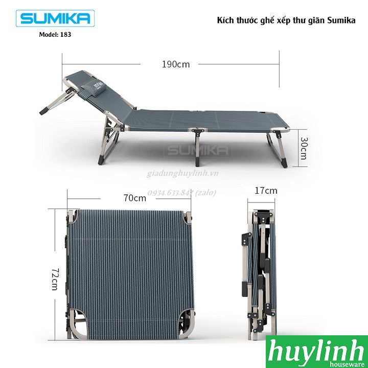Giường xếp gấp văn phòng Sumika 183