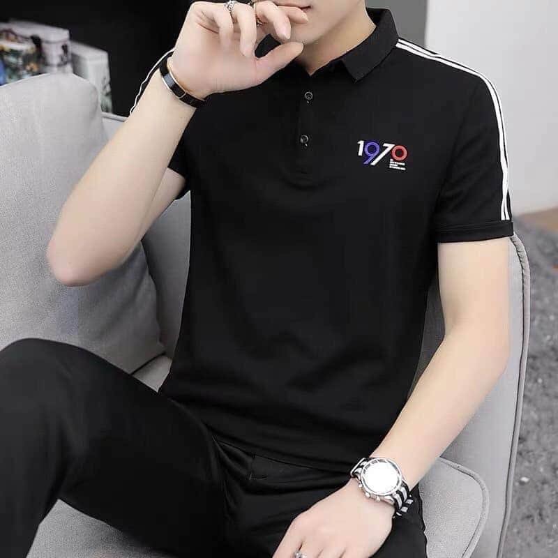 Áo thun nam polo có cổ tay ngắn Hàn Quốc đẹp nhiều mẫu mới hot giá rẻchất vải cotton mềm mát kiểu dáng trẻ trung