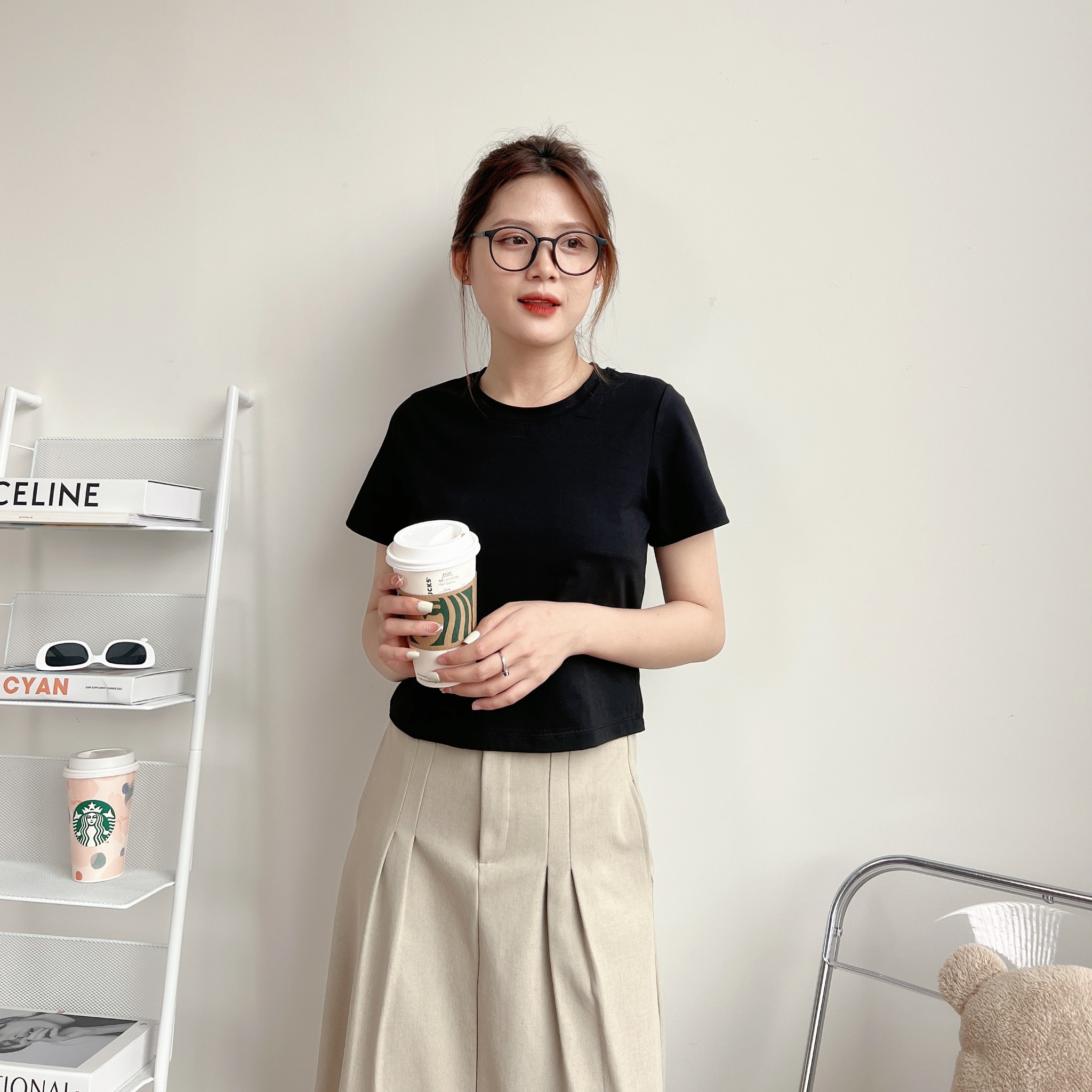[Nhập LAZLOOK99 GIẢM 100K/500K] Áo baby tee trơn form croptop – Baby Tee by ufo.thebasic