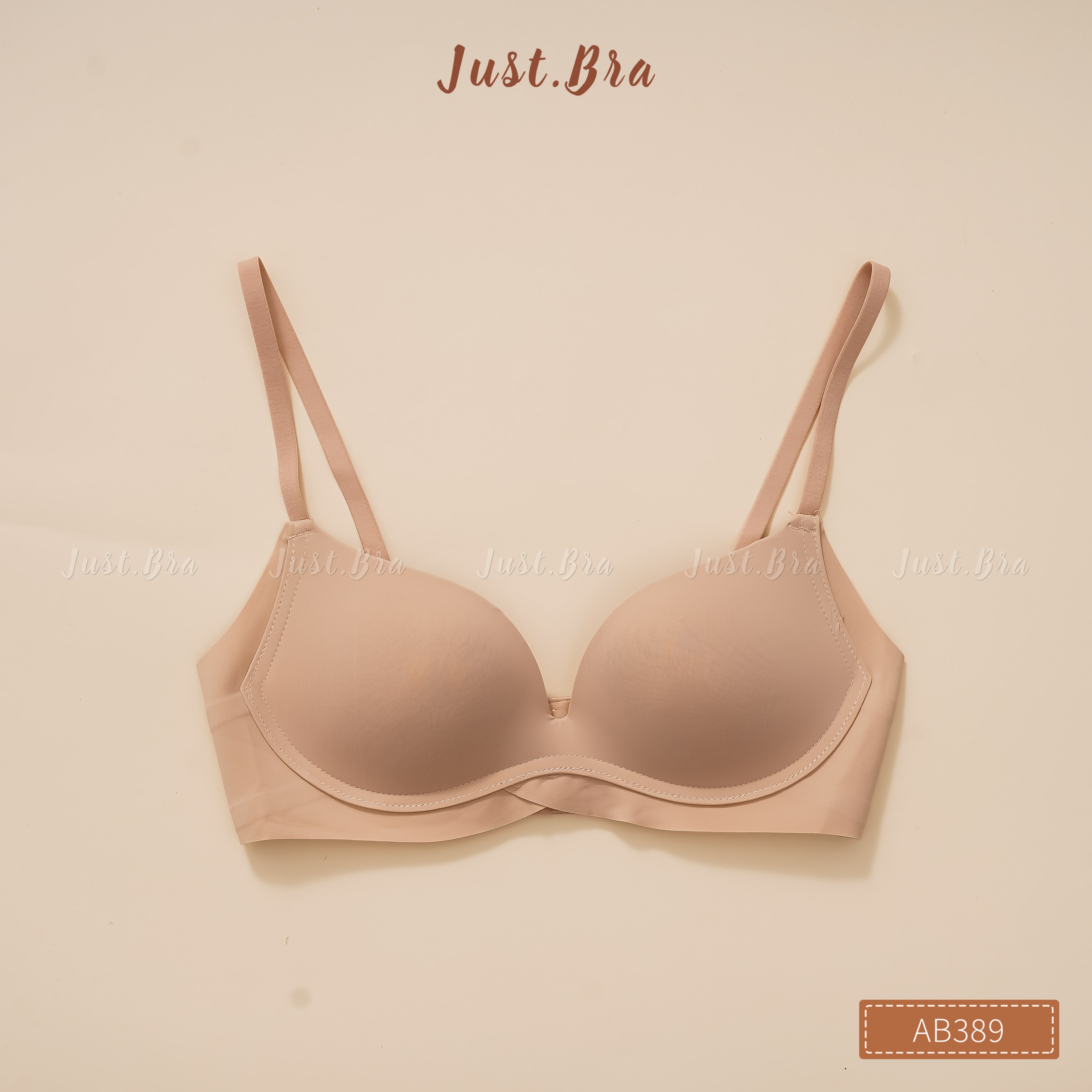 Áo ngực nữ basic Just Bra thiết kế không gọng, mút mỏng nhẹ AB389