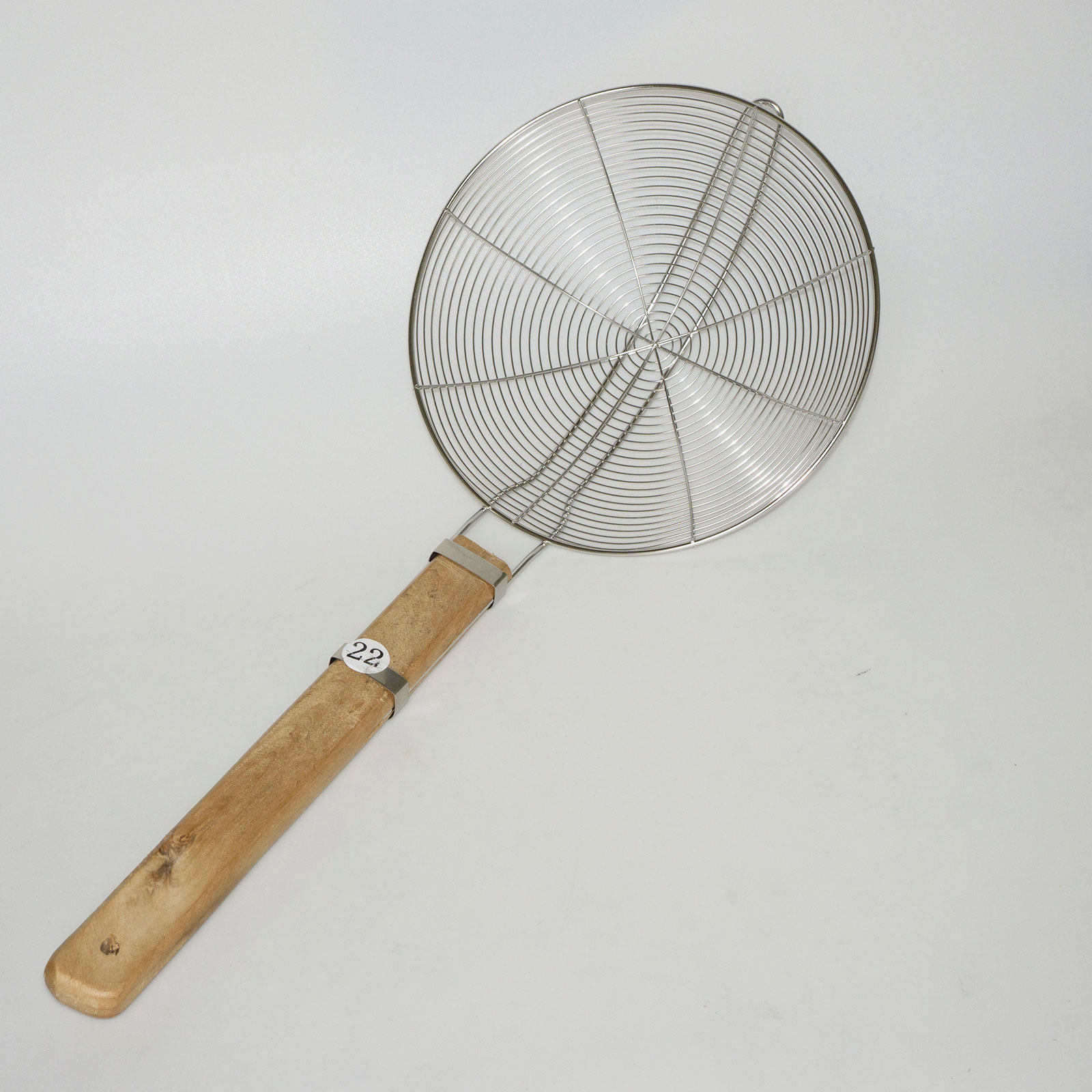 Vợt vòng inox cán gỗ đủ size vớt đồ xương vớt thực phẩm