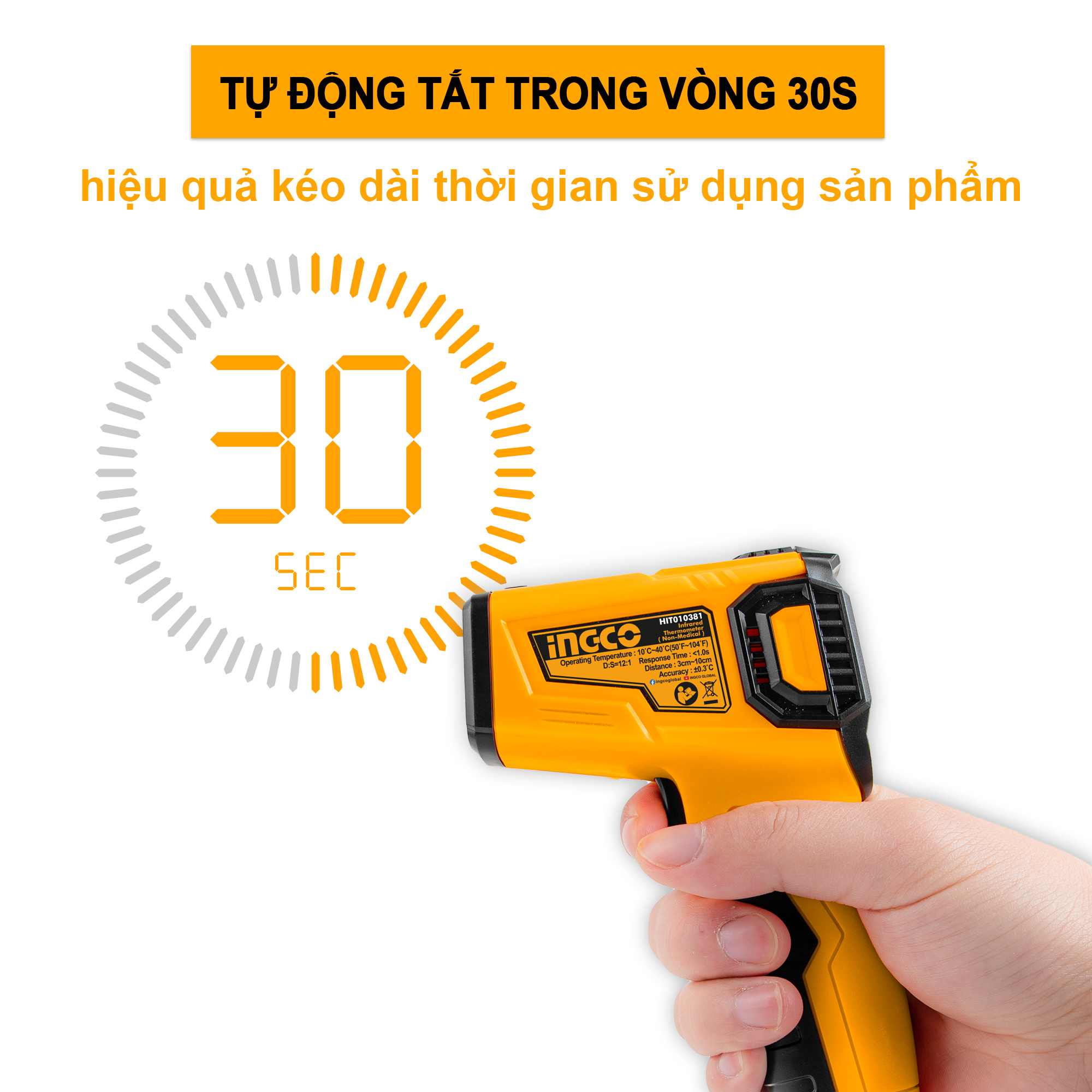 Máy đo thân nhiệt INGCO HIT010381