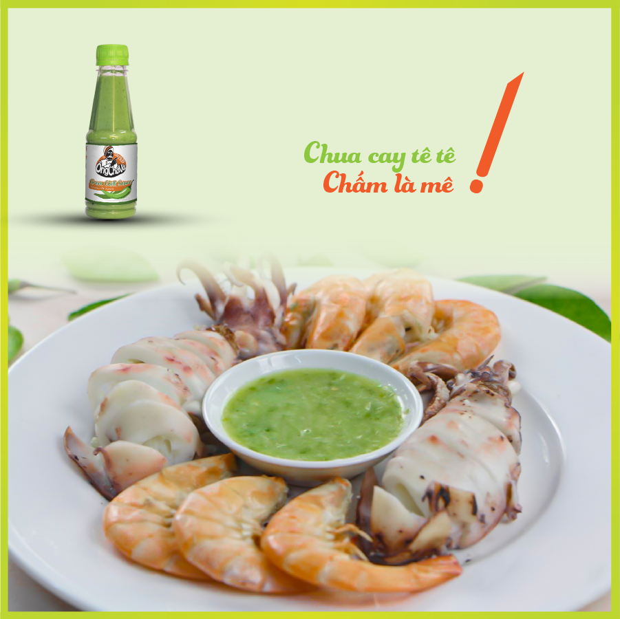 Sốt Muối Tương Ớt Xanh thương hiệu Ông Chà Và 235gr - Hàng Chính Hãng