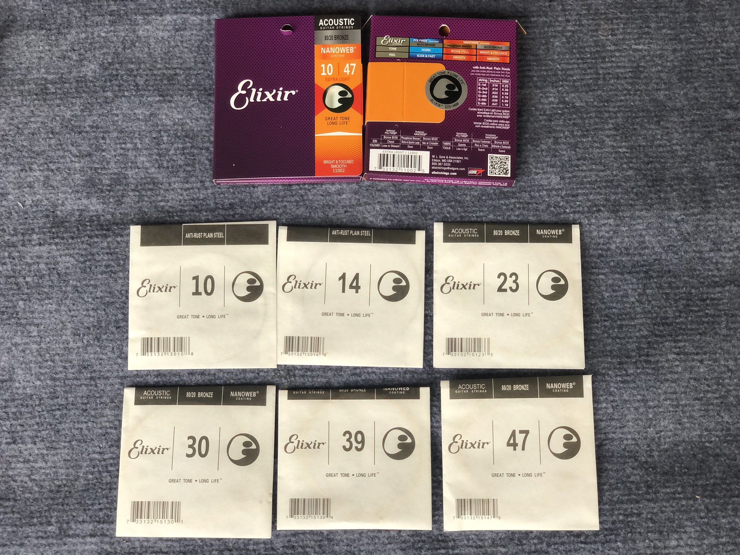 DÂY ELIXIR ACOUSTIC MÃ 11002 CHO ĐÀN GUITAR