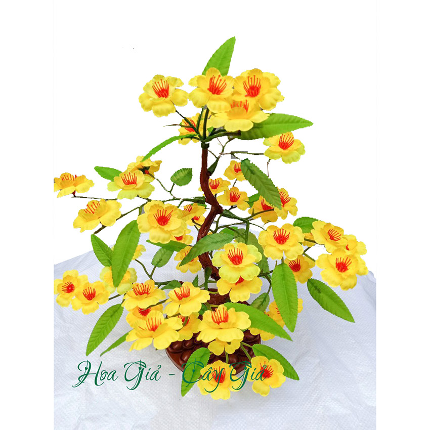 Cây mai trang trí - Hoa giả cao cấp