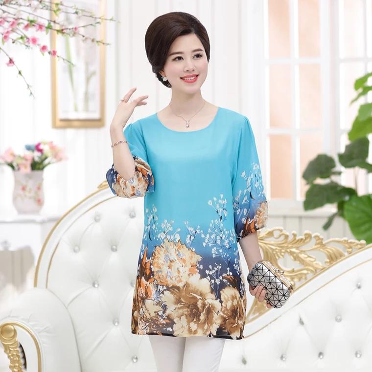 Áo voan hoa Quảng Châu big size