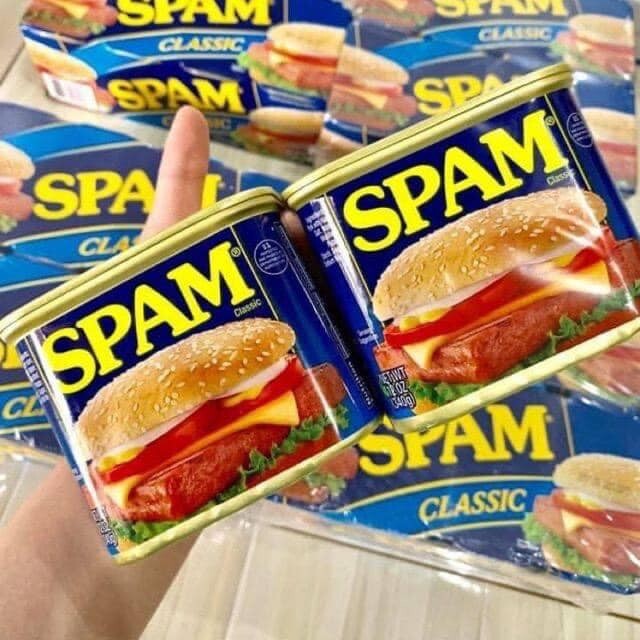 Thịt Hộp Spam Mỹ  [thường và ít mặn] ( 340g )