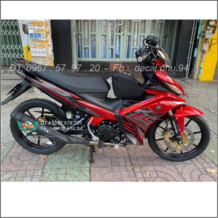 Tem rời Exciter 135 Lc đỏ xám (X)