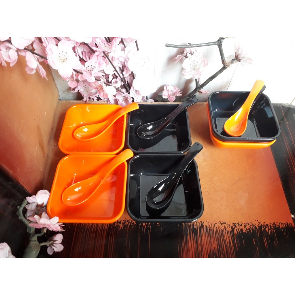 Sỉ 20 Bát Chè Nhựa Phíp Vuông