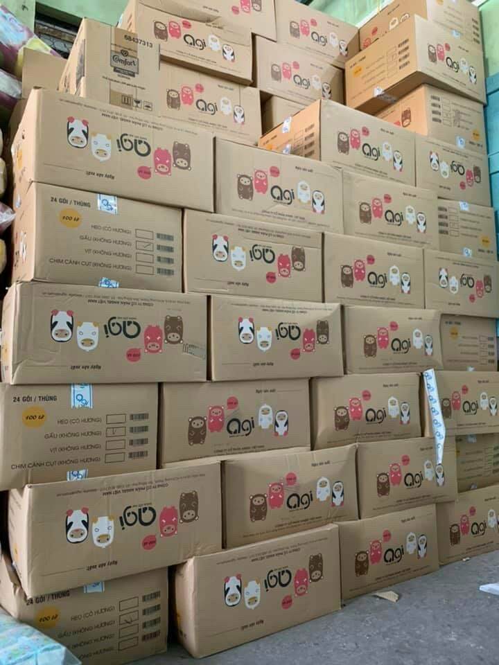 [HCM]Combo 3 gói khăn ướt Agi không mùi 100 tờ