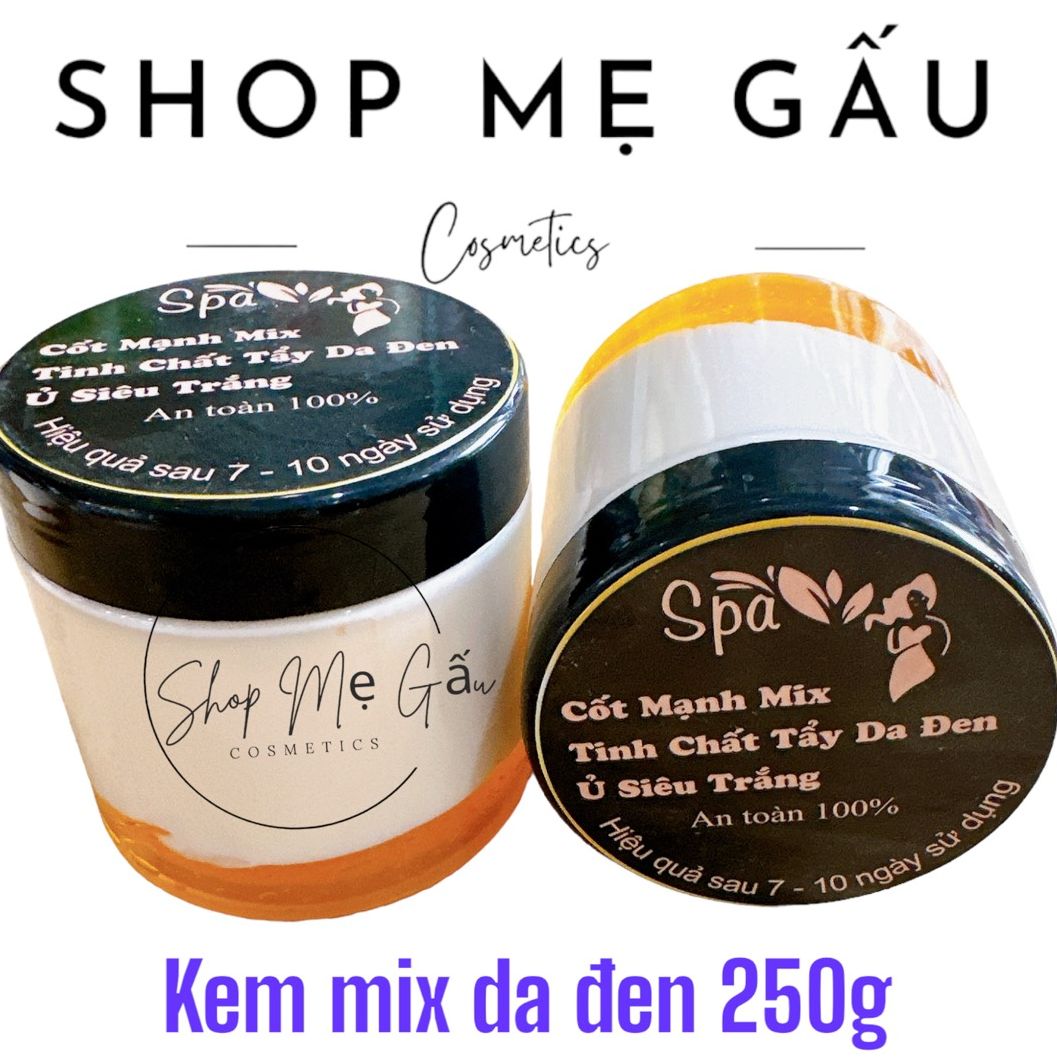 KEm cốt 2 tầng 250g mix tẩy da đen
