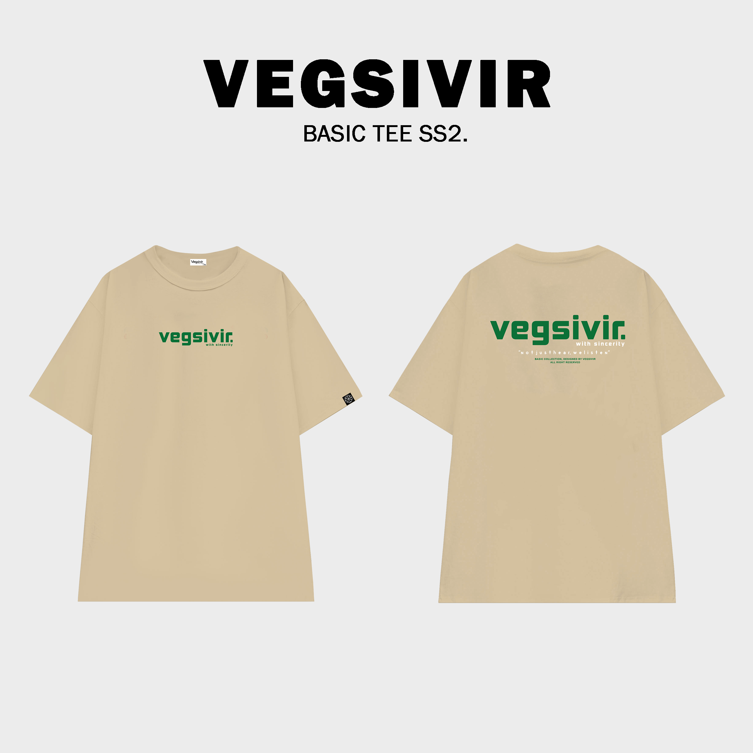 Áo thun cotton VEGSIVIR - BASIC SS2