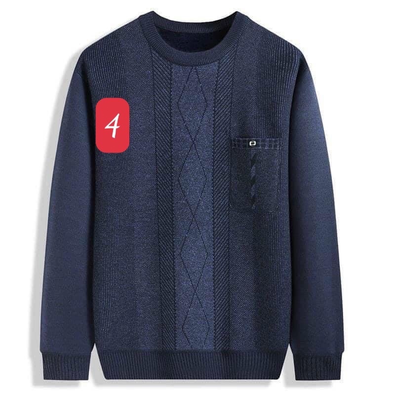 ☫▨❂ áo len lót lông trung niên bố ông