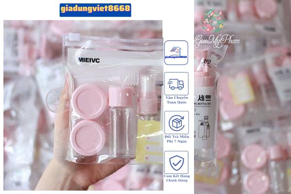 [Set 7 món] Bộ Chiết Mỹ Phẩm Mini Nhỏ Gọn | Lọ Triết Mỹ Phẩm Du lịch Mini Cao Cấp Tiết Kiệm (màu ngẫu nhiên)