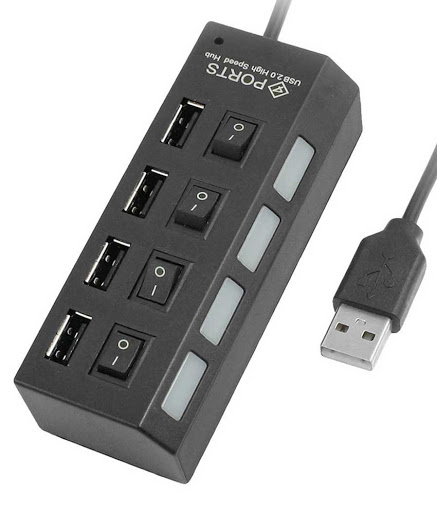 Hub Chia Usb 4 Cổng Có Công Tắc Đa Năng