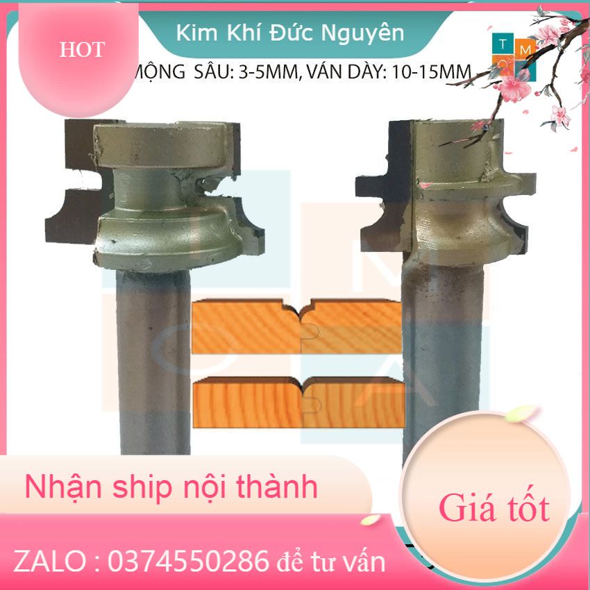 Bộ mũi soi gỗ ghép ván trần - mũi phay ghép gỗ lamri
