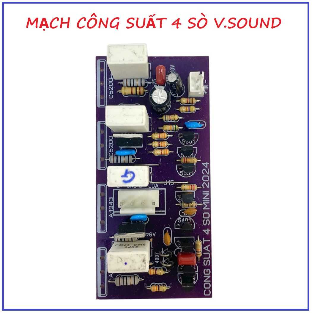 MẠCH CÔNG SUẤT 4 SÒ MINI (1 KÊNH) - 1 MẠCH