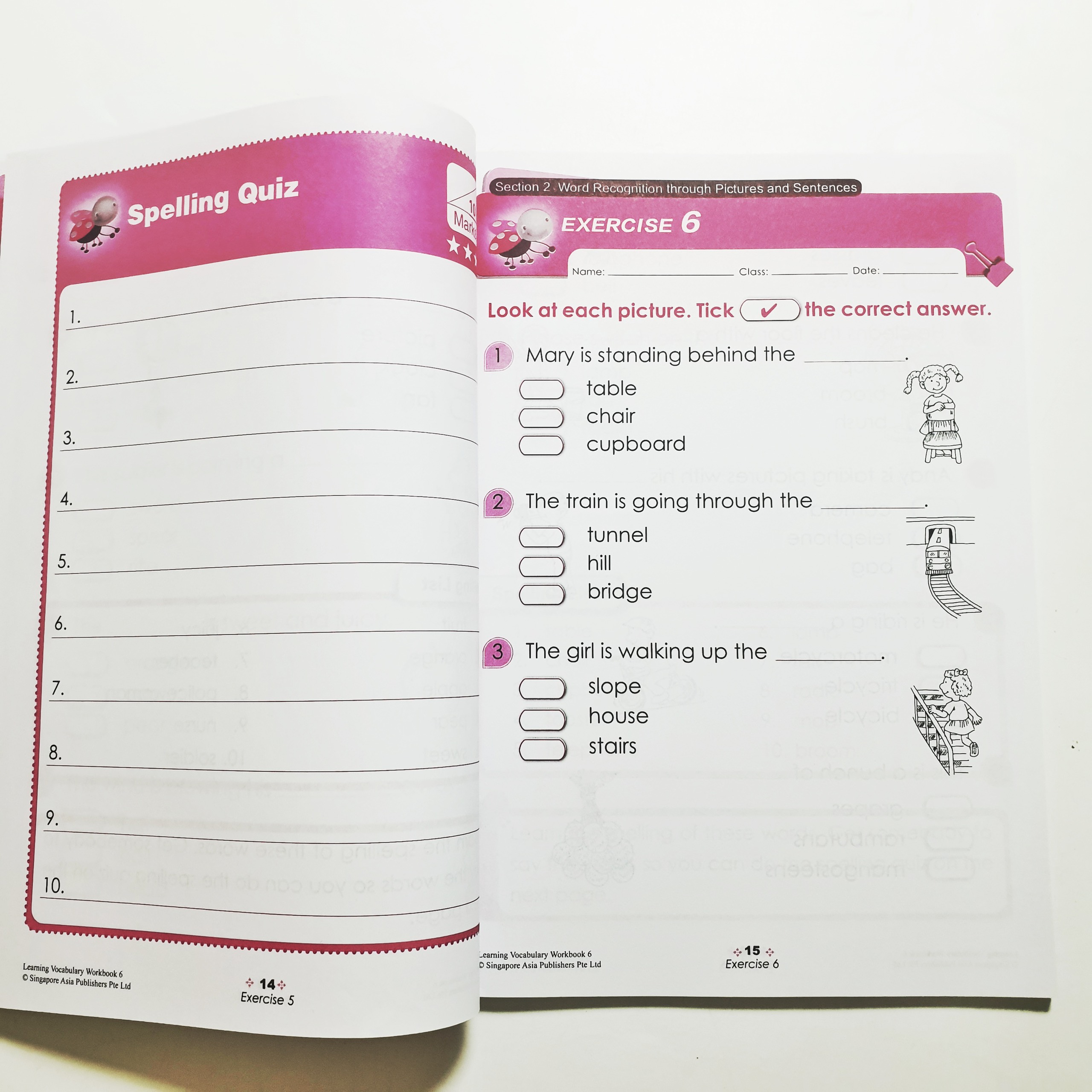 Learning Vocabulary bộ nhập 6q giấy bóng màu