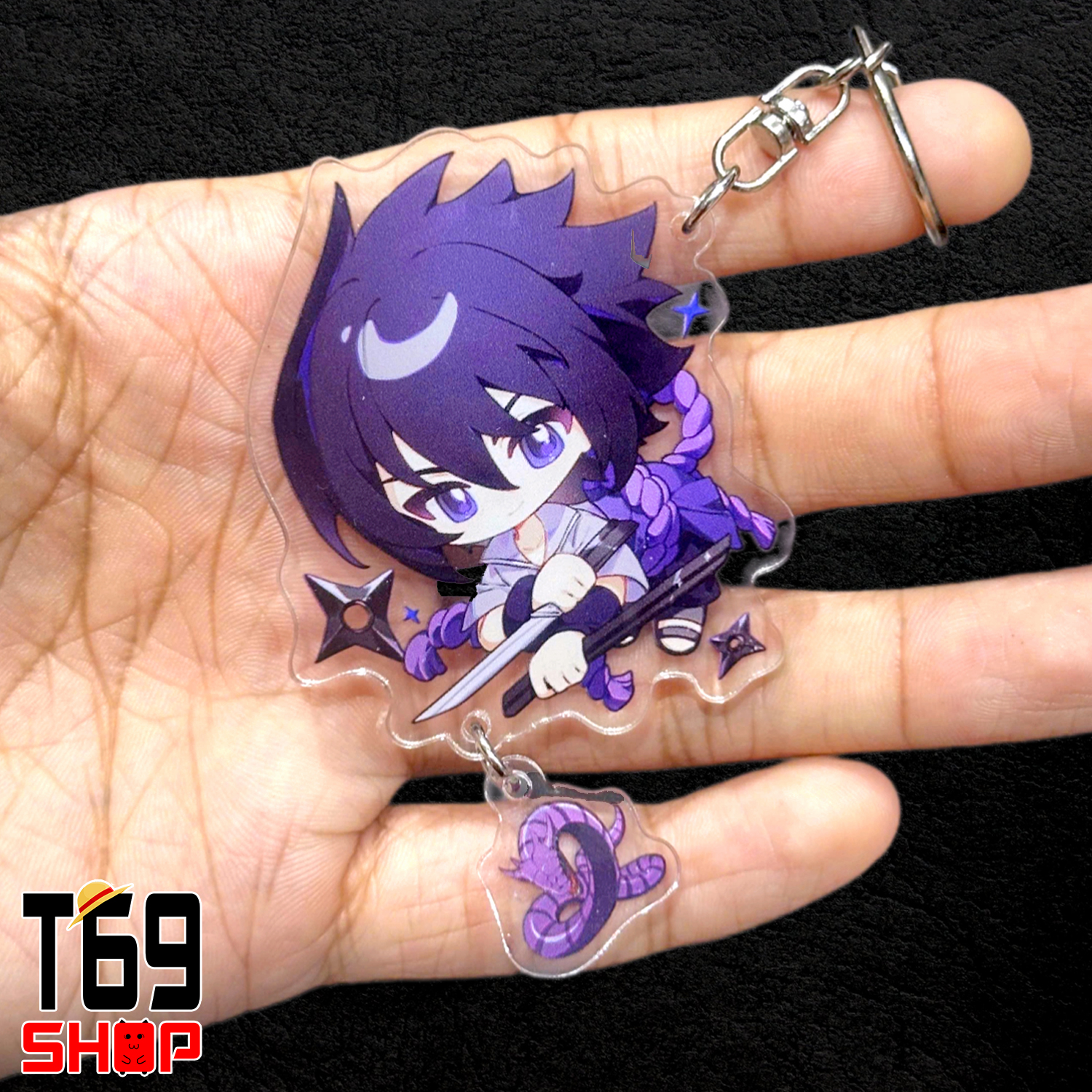 Móc khóa mica anime Naruto - Cute ver (Loại cao cấp - Hình in ép giữa 2 mặt mica) [T69 Shop]