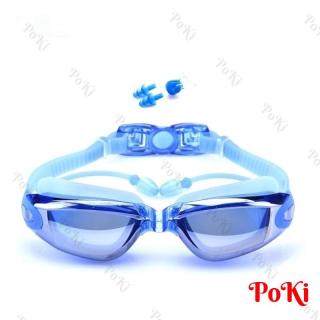 Kính bơi thời trang mắt tráng GƯƠNG 6615 gồm Bịt Tai + Kẹp Mũi, kính bơi ngăn UV cao cấp - POKI thumbnail