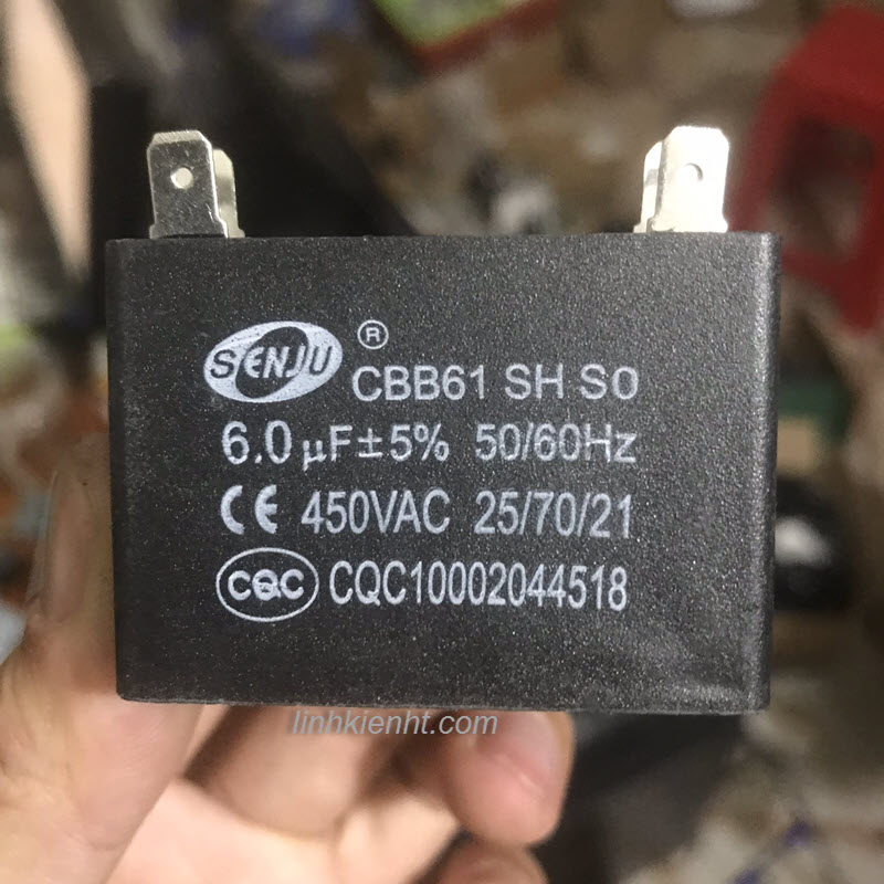 Tụ cbb61 tụ quạt giàn nóng điều hòa tụ quạt hơi nước chân cắm tụ điều hòa 1uf 1.2uf 1.5uf 2uf 2.5uf 3uf 3.5u 4uf 5uf 6uf 8uf