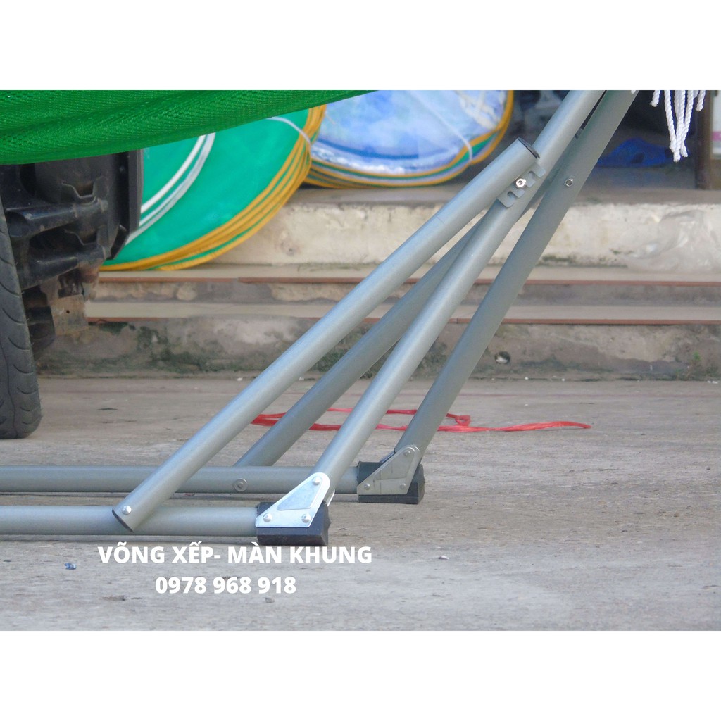 Võng xếp sơn tĩnh điện người lớn phi 32+Lưới( Ảnh thật)
