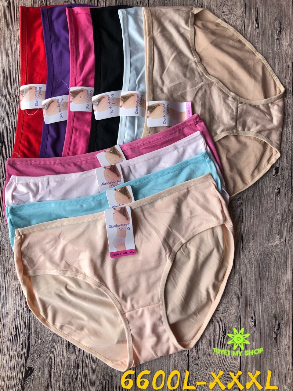 Quần lót nữ Thái Lan cotton siêu to mông to size XXXL