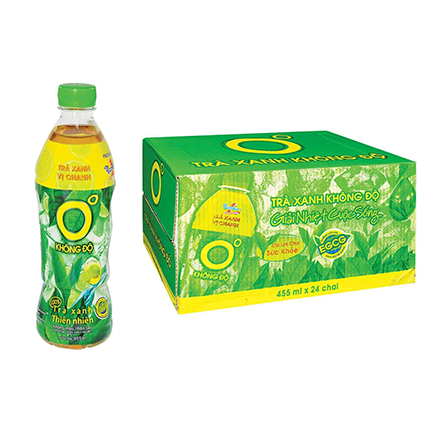 Trà xanh 0 độ 455mL