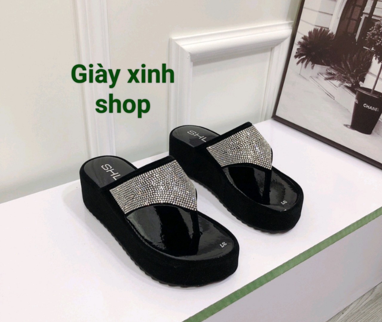 Dép kẹp tam giác đá 7f